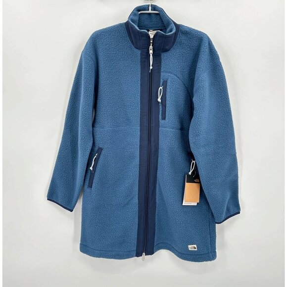 The North Face Cragmont Fleece Coat in Shady Blue size S Small NWT Full Zip Mid- - Picture 1 of 12